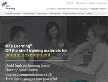 Tablet Screenshot of mtalearning.com